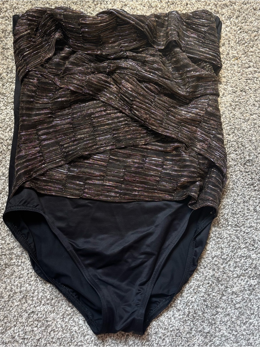 Miraclesuit Black Ruched One-Piece Swimsuit